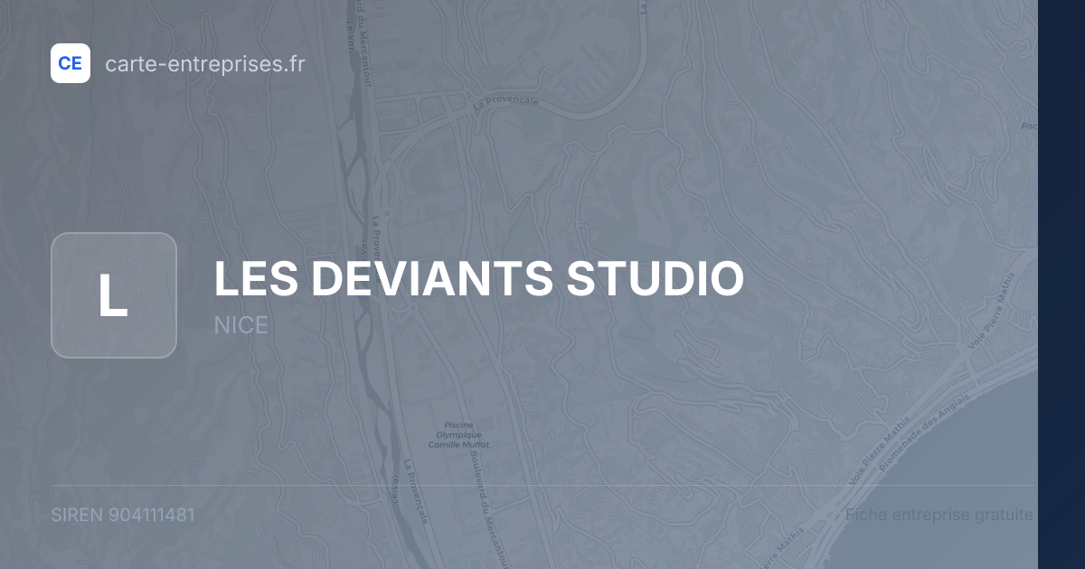 LES DEVIANTS STUDIO — 904111481 — fiche entreprise