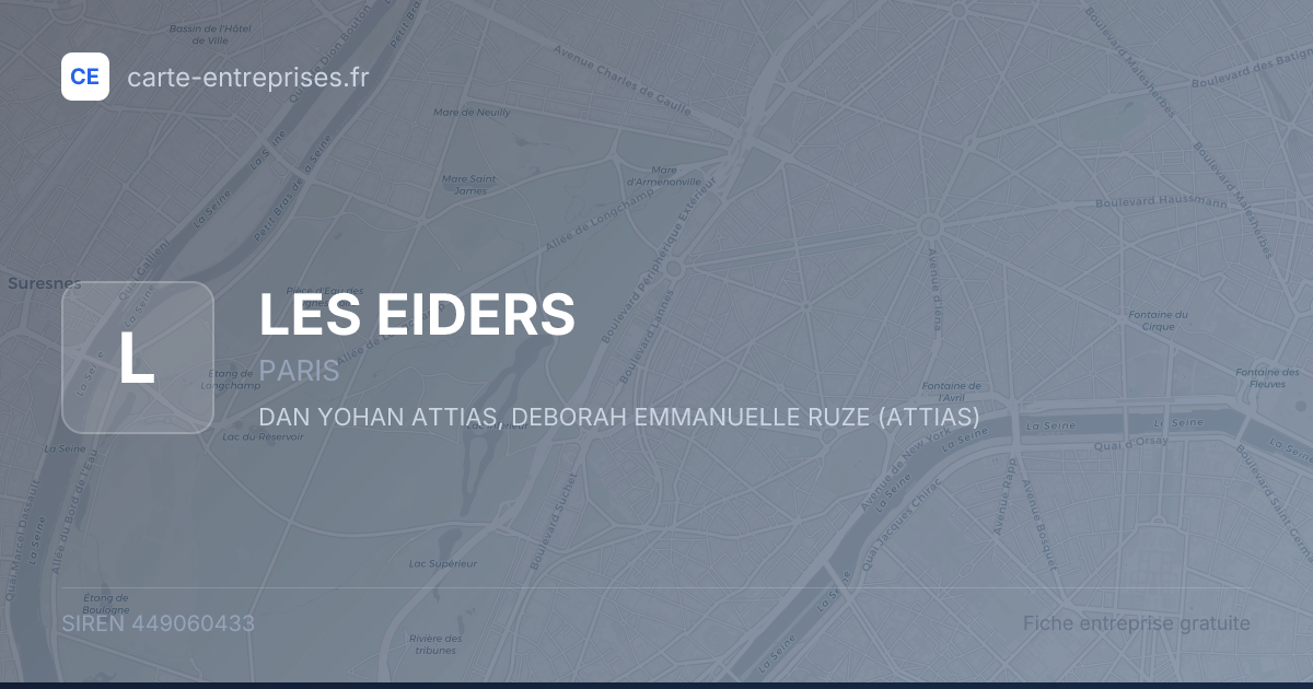 LES EIDERS — 449060433 — fiche entreprise