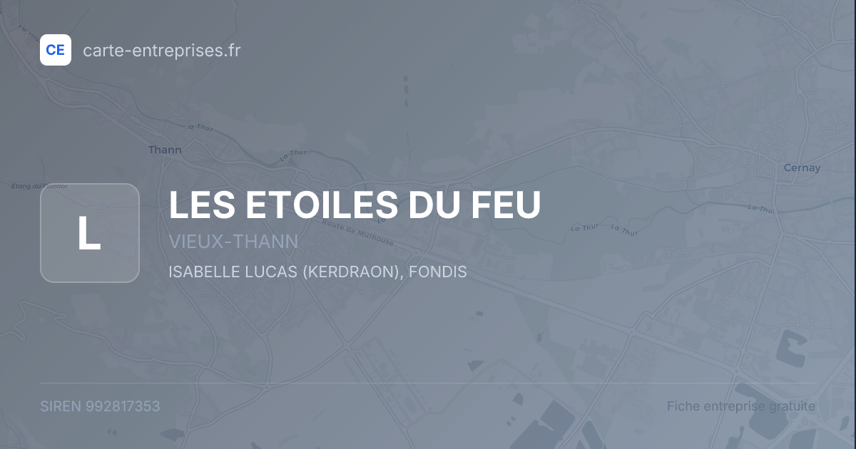 LES ETOILES DU FEU — 992817353 — fiche entreprise