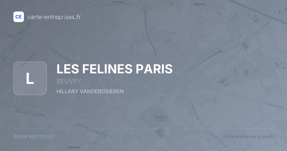 LES FELINES PARIS — 890792427 — fiche entreprise