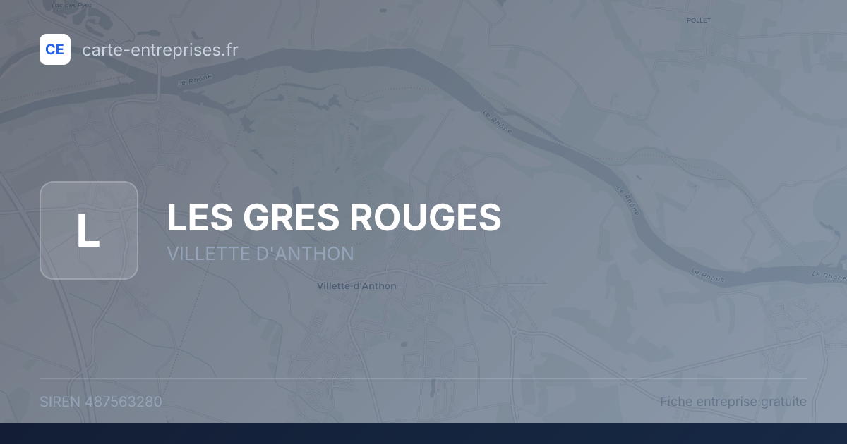 LES GRES ROUGES — 487563280 — fiche entreprise