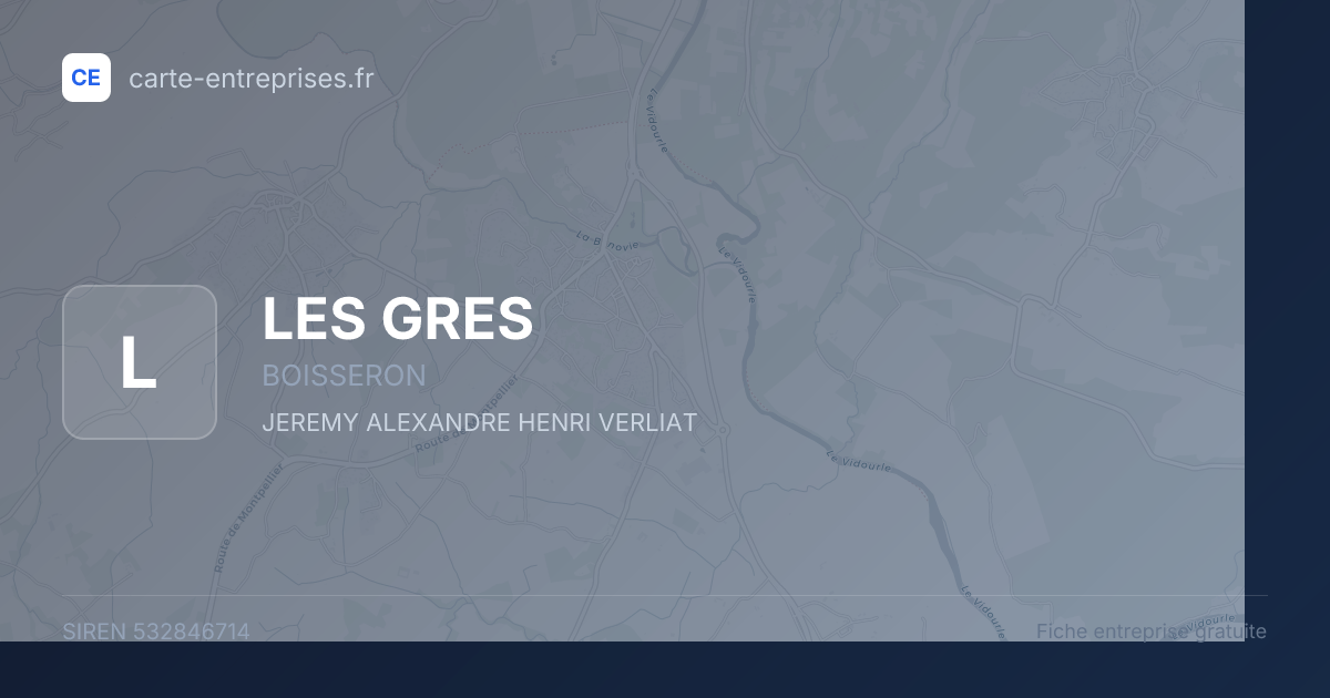 LES GRES — 532846714 — fiche entreprise