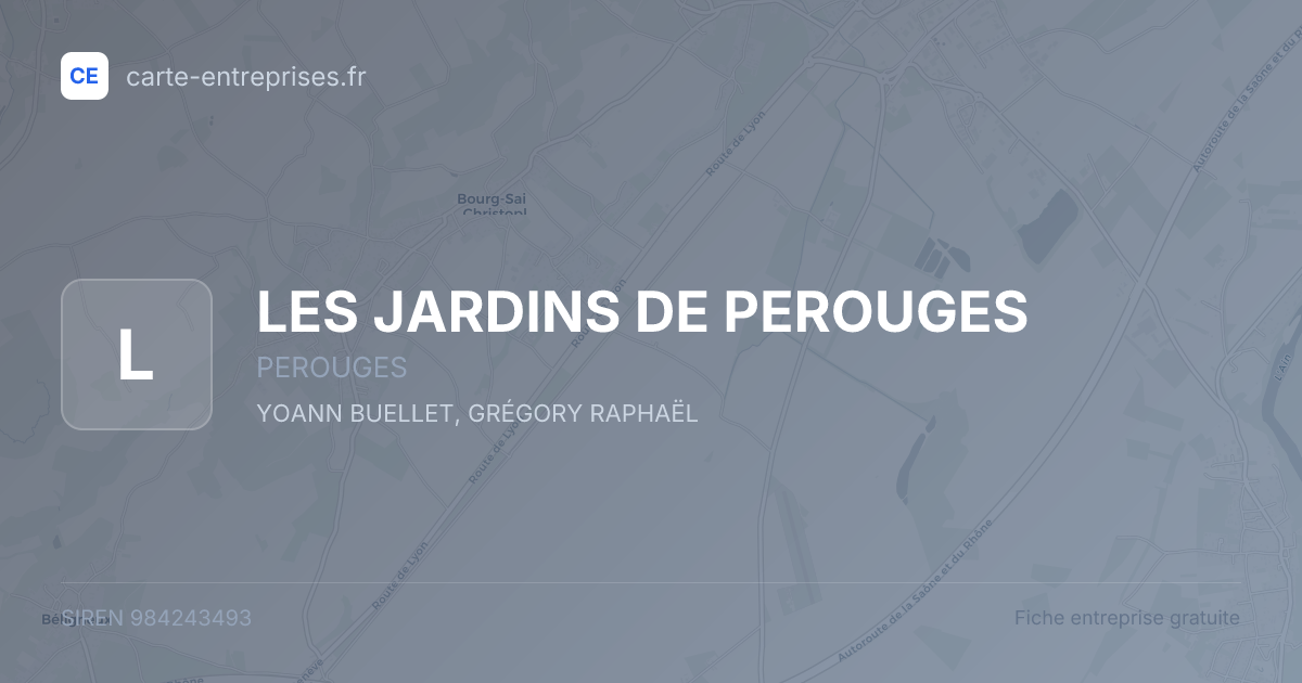 LES JARDINS DE PEROUGES — 984243493 — fiche entreprise