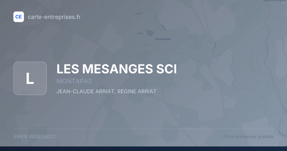 LES MESANGES SCI — 493859623 — fiche entreprise