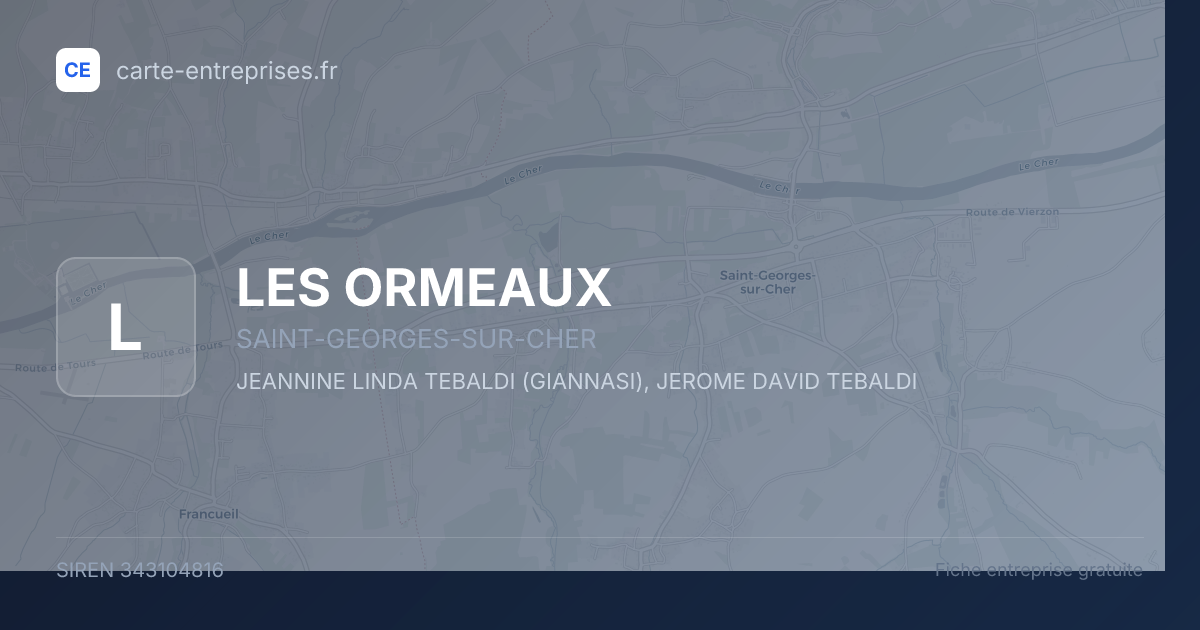 LES ORMEAUX — 343104816 — fiche entreprise