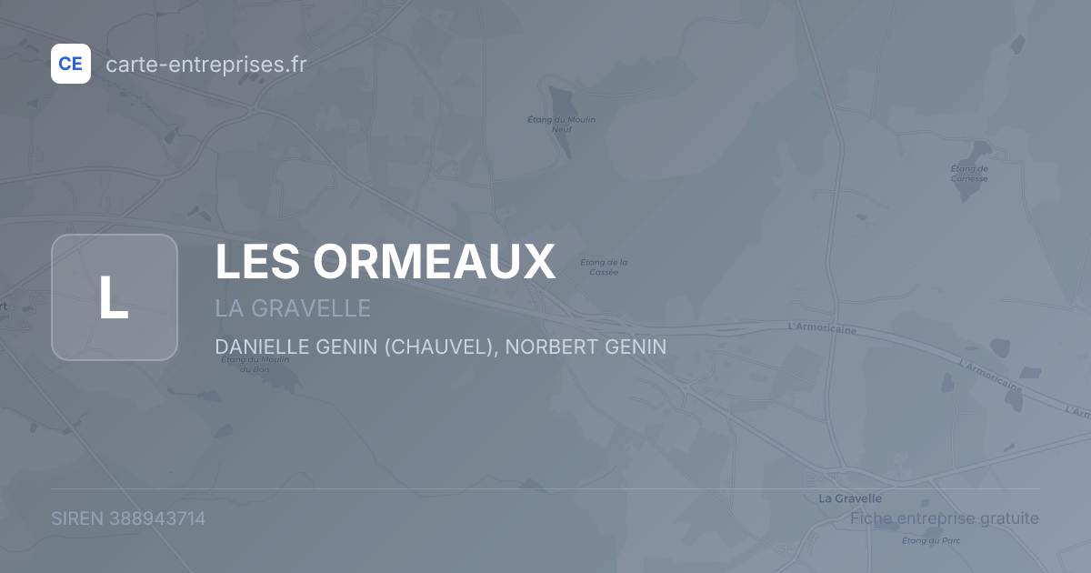 LES ORMEAUX — 388943714 — fiche entreprise