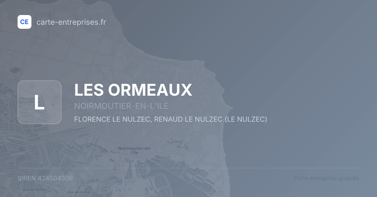 LES ORMEAUX — 424504306 — fiche entreprise