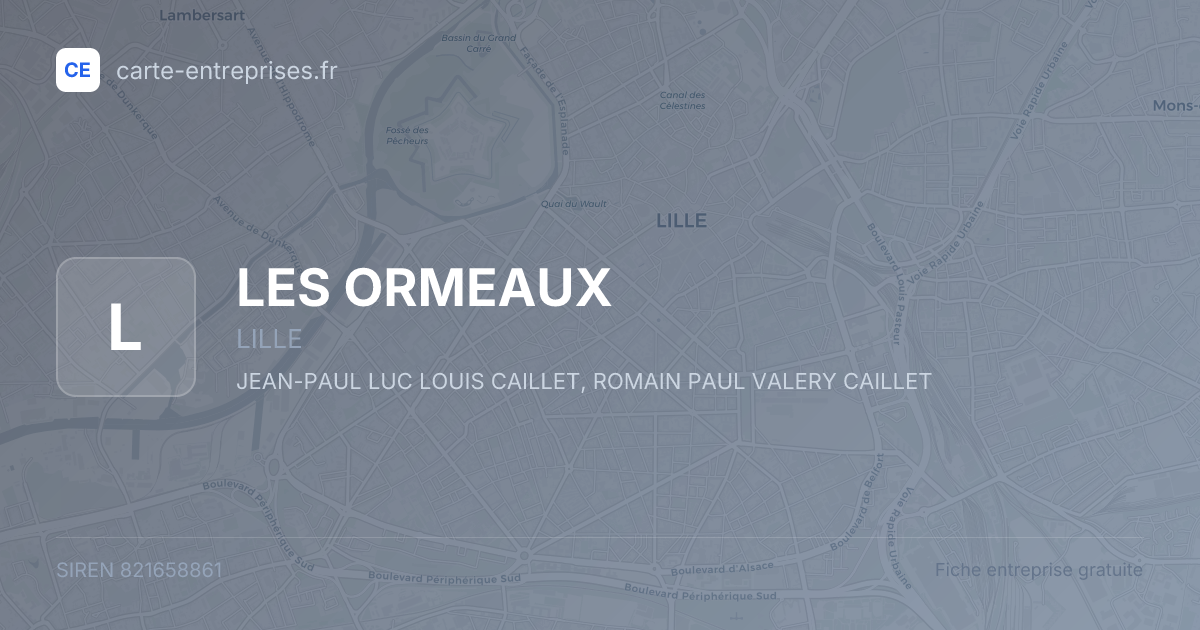 LES ORMEAUX — 821658861 — fiche entreprise