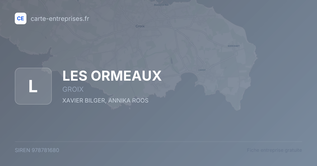 LES ORMEAUX — 978781680 — fiche entreprise
