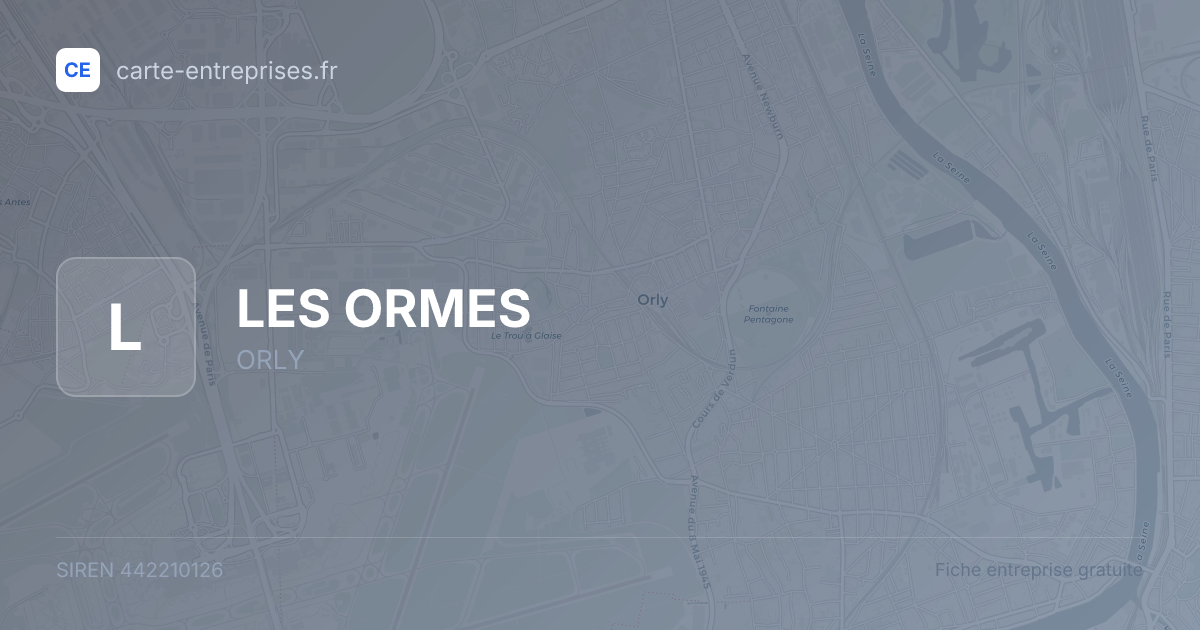 LES ORMES — 442210126 — fiche entreprise