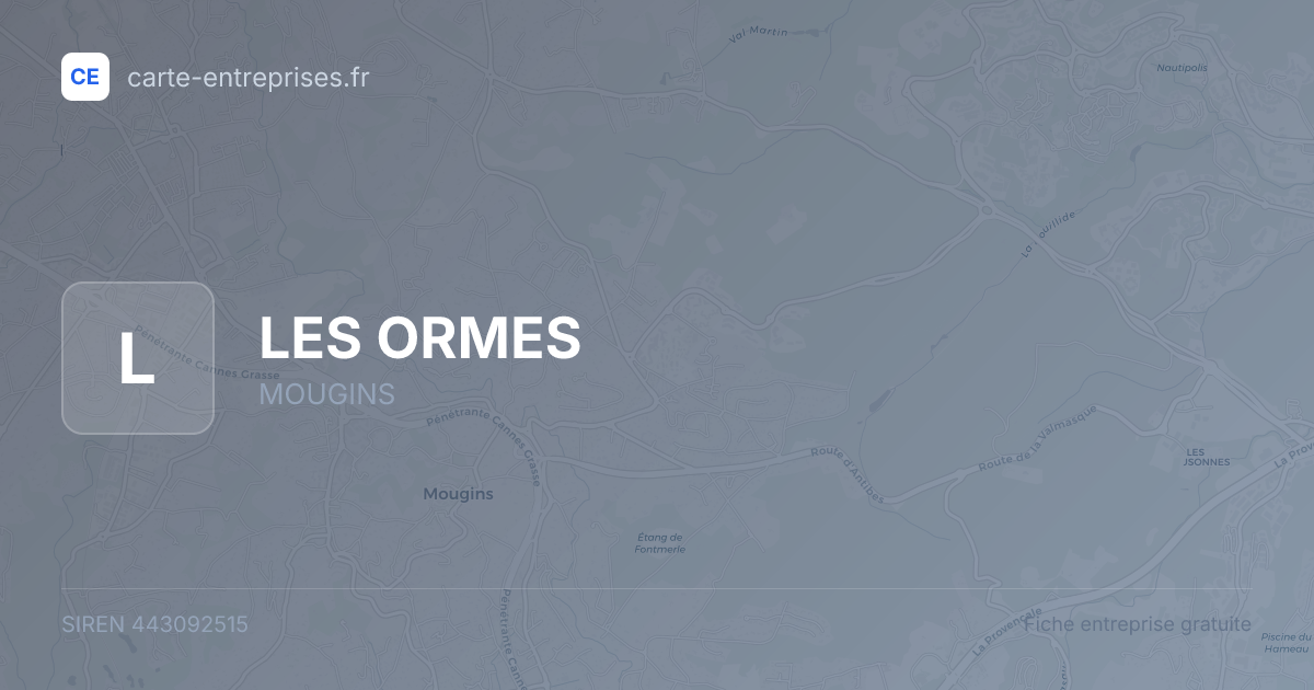 LES ORMES — 443092515 — fiche entreprise