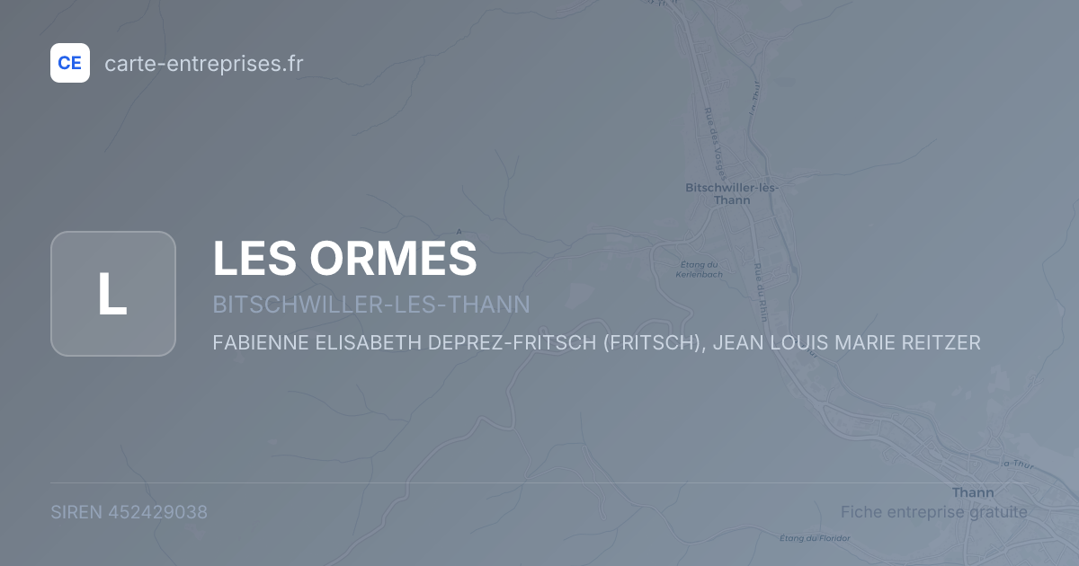 LES ORMES — 452429038 — fiche entreprise