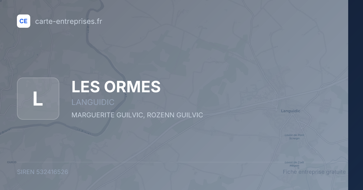 LES ORMES — 532416526 — fiche entreprise