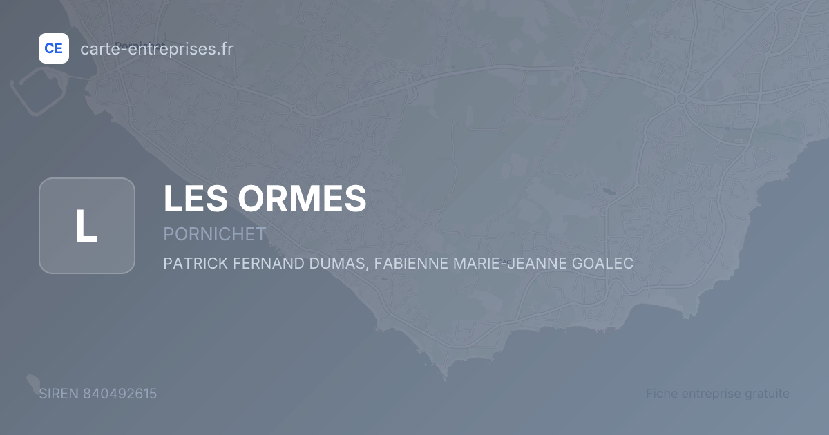 LES ORMES — 840492615 — fiche entreprise