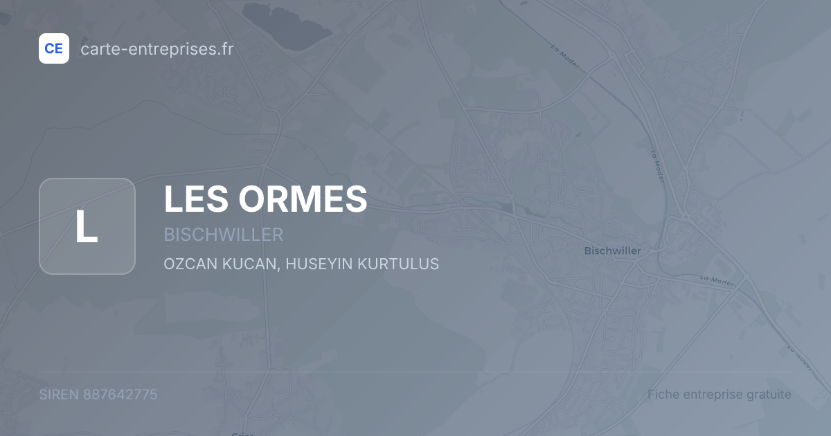 LES ORMES — 887642775 — fiche entreprise