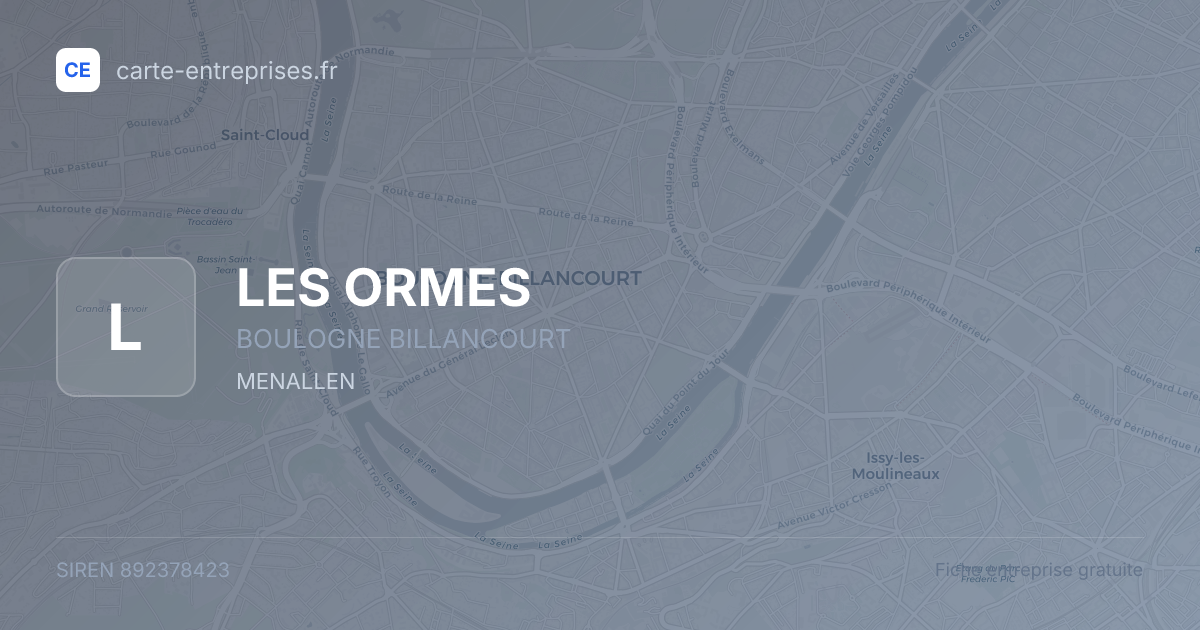 LES ORMES — 892378423 — fiche entreprise