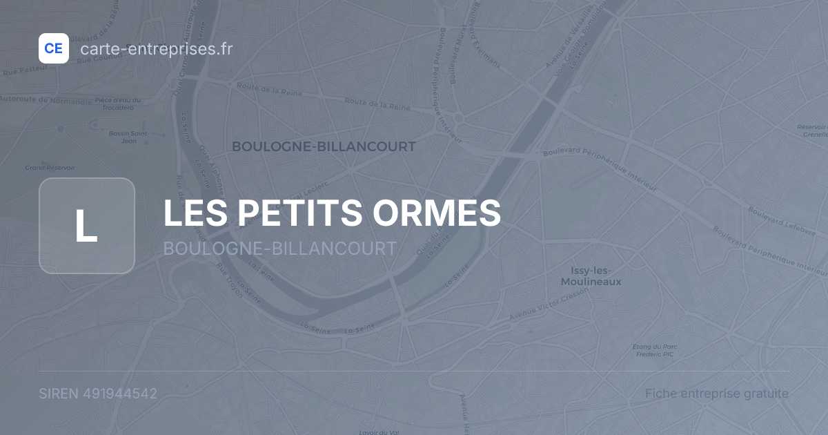 LES PETITS ORMES — 491944542 — fiche entreprise