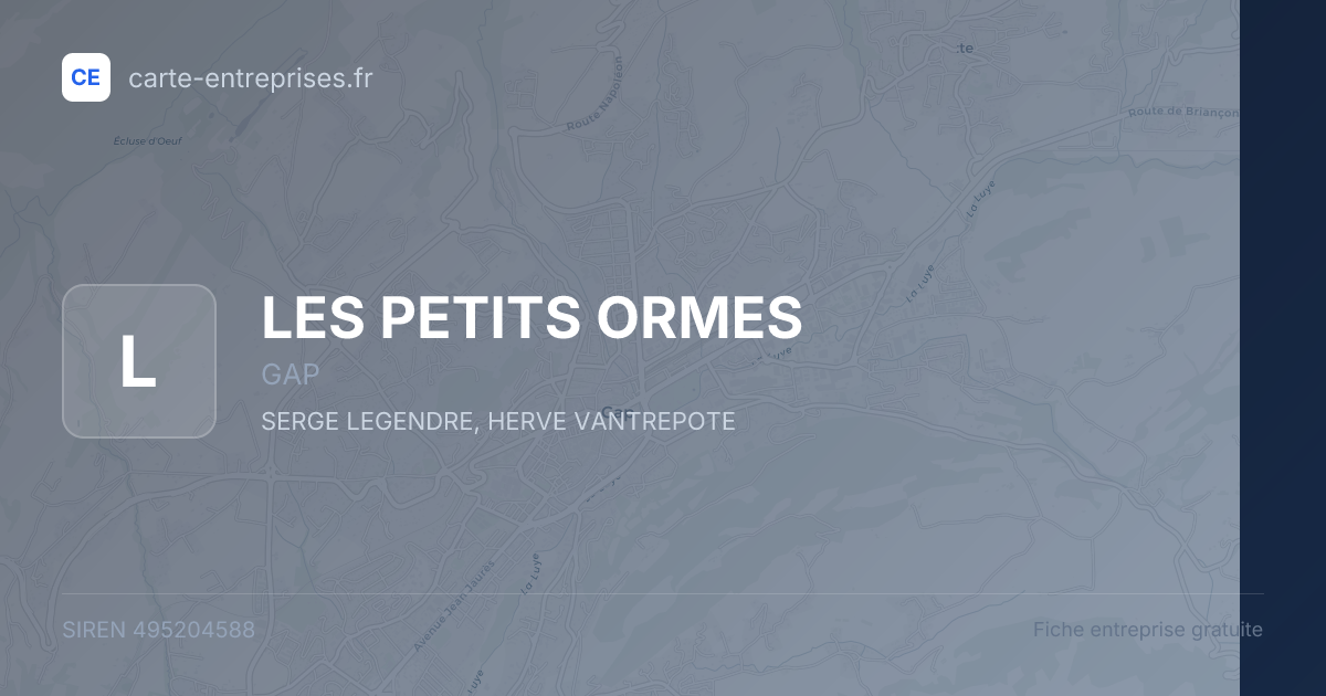 LES PETITS ORMES — 495204588 — fiche entreprise