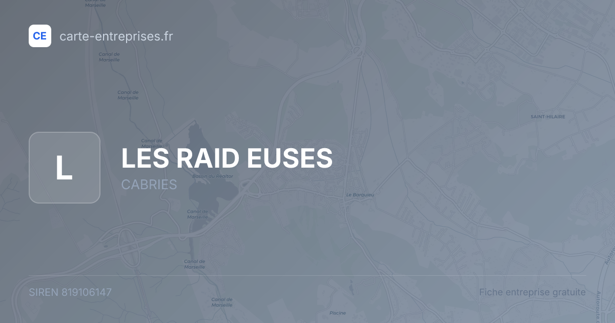 LES RAID EUSES — 819106147 — fiche entreprise