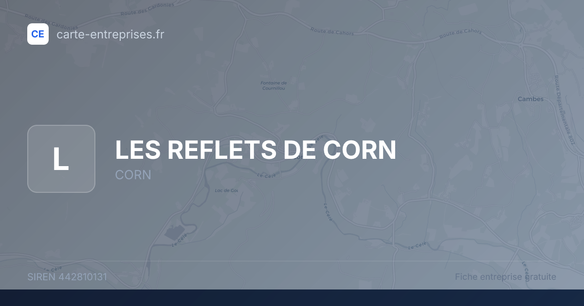LES REFLETS DE CORN — 442810131 — fiche entreprise