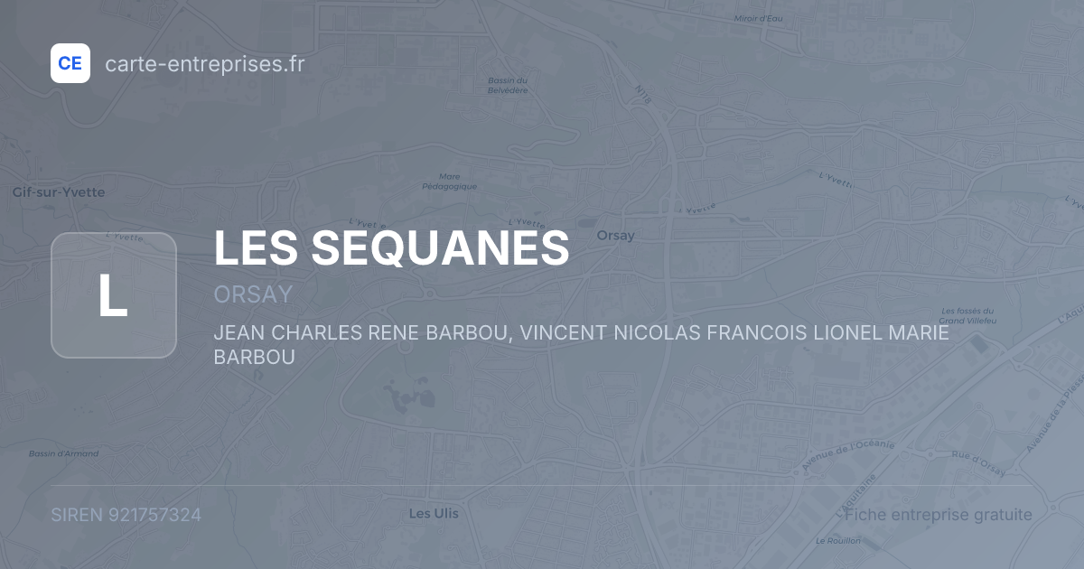 LES SEQUANES — 921757324 — fiche entreprise