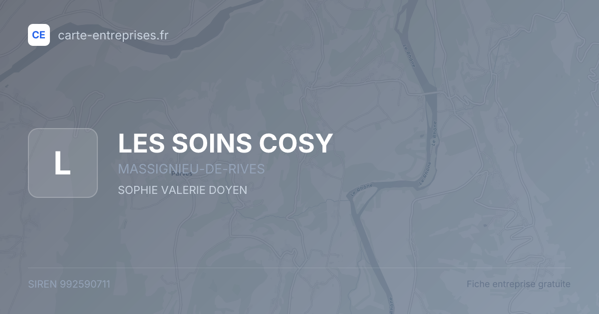 LES SOINS COSY — 992590711 — fiche entreprise