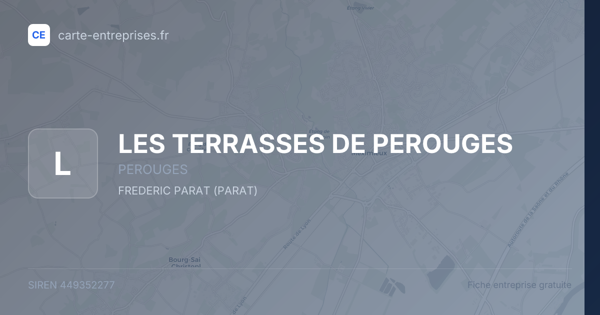 LES TERRASSES DE PEROUGES — 449352277 — fiche entreprise