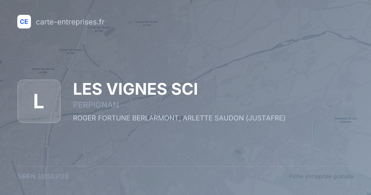LES VIGNES SCI — 331553123 — fiche entreprise