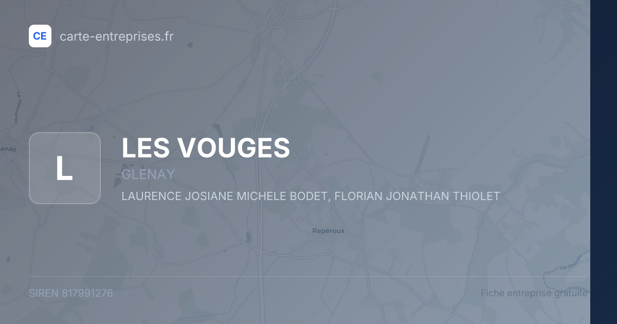 LES VOUGES — 817991276 — fiche entreprise