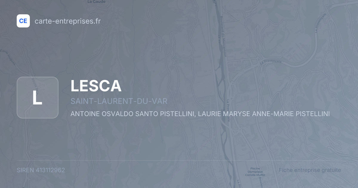 LESCA — 413112962 — fiche entreprise