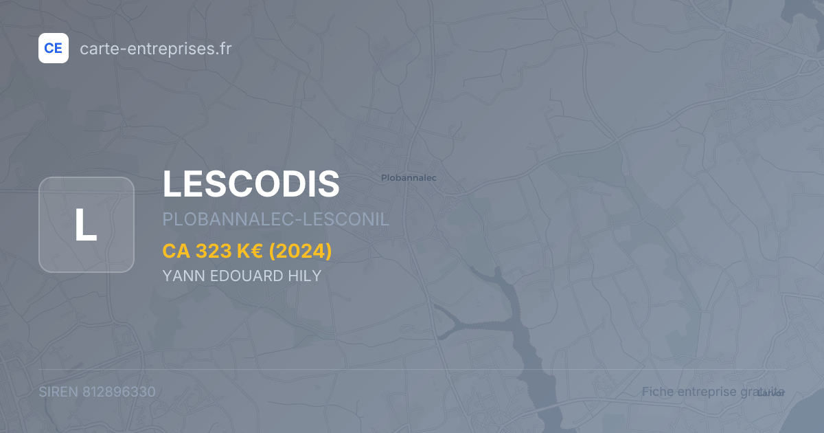 LESCODIS — 812896330 — fiche entreprise