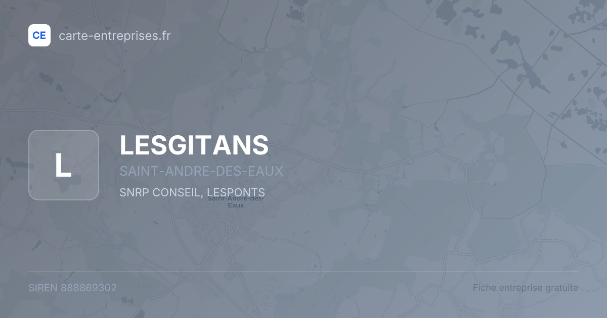 LESGITANS — 888869302 — fiche entreprise
