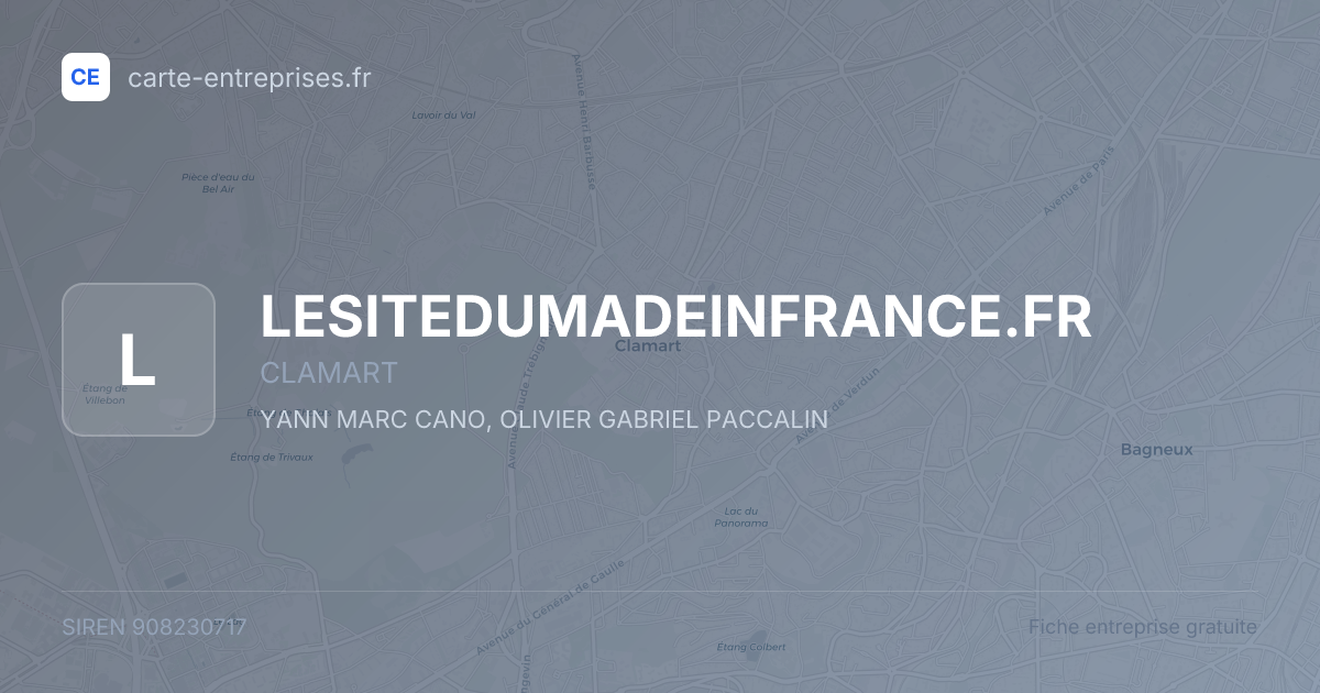 LESITEDUMADEINFRANCE.FR — 908230717 — fiche entreprise