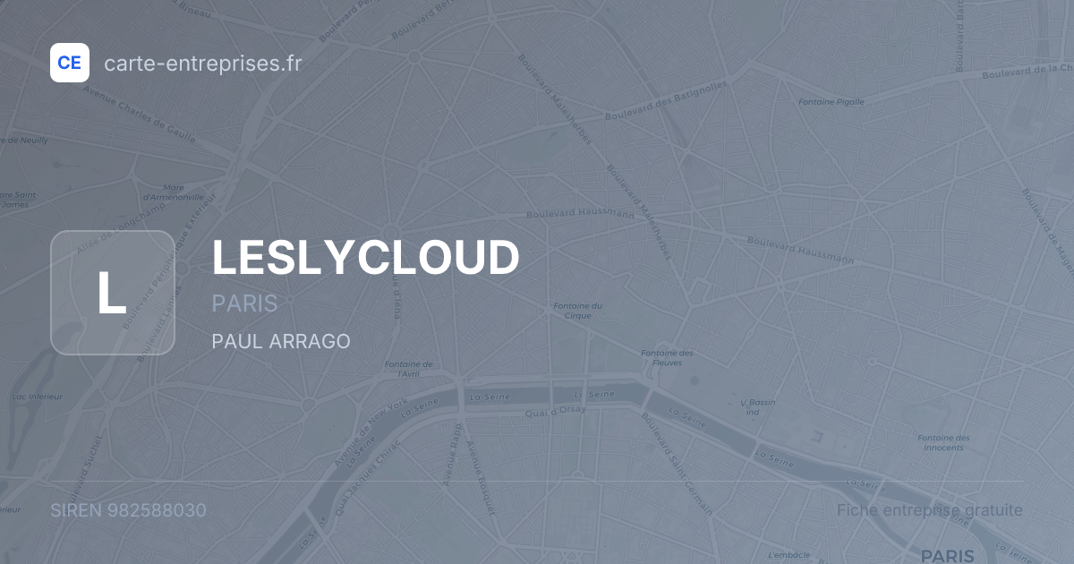 LESLYCLOUD — 982588030 — fiche entreprise