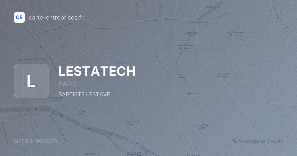 LESTATECH — 949009070 — fiche entreprise