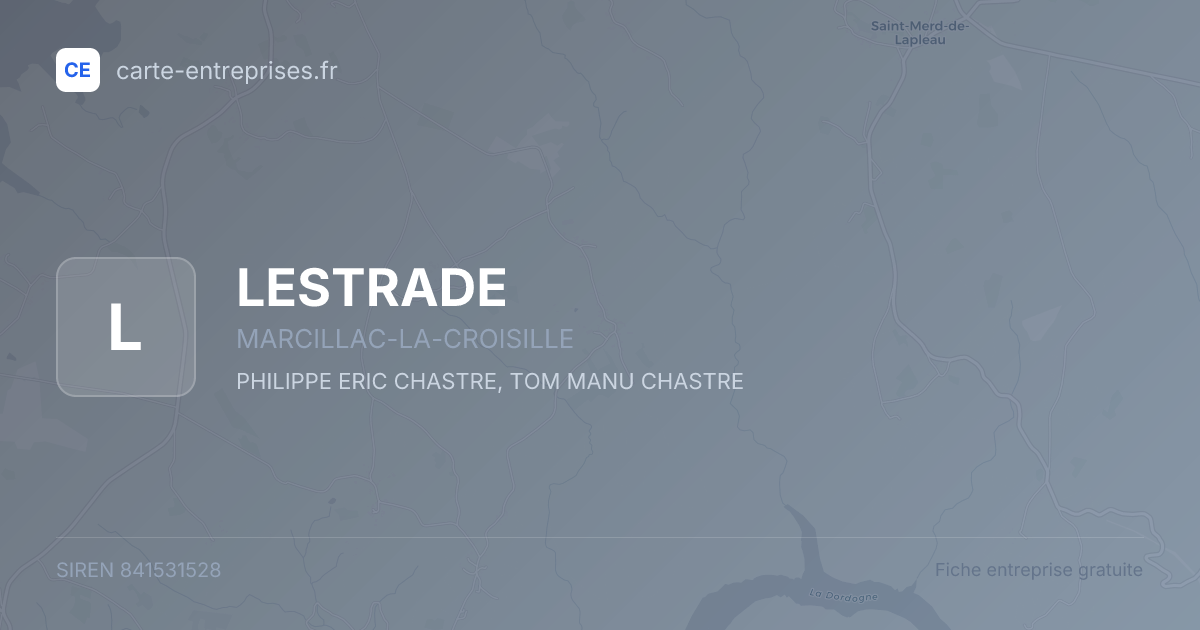 LESTRADE — 841531528 — fiche entreprise