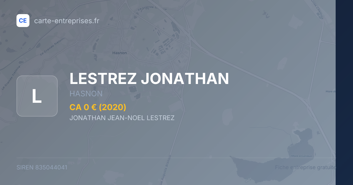 LESTREZ JONATHAN — 835044041 — fiche entreprise