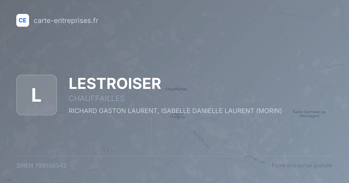 LESTROISER — 799556543 — fiche entreprise
