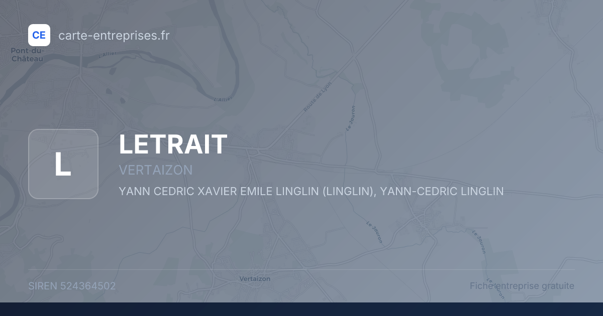 LETRAIT — 524364502 — fiche entreprise