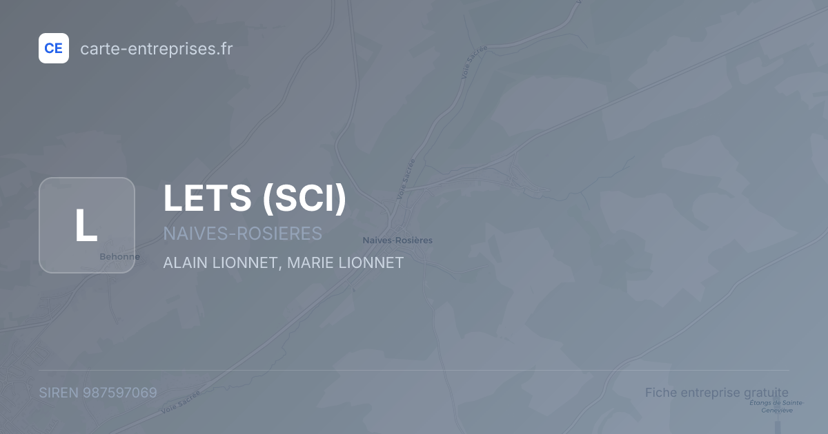 LETS (SCI) — 987597069 — fiche entreprise