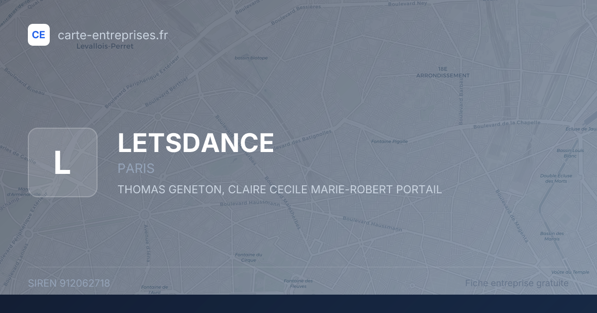 LETSDANCE — 912062718 — fiche entreprise
