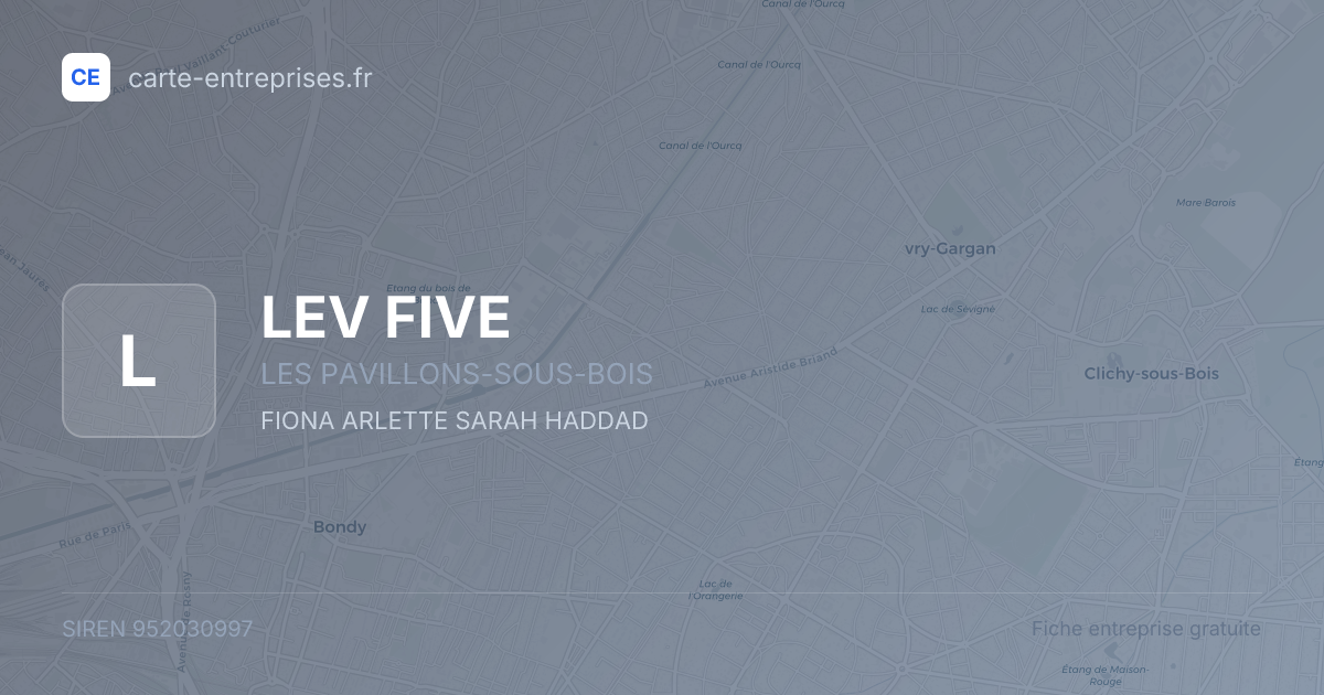 LEV FIVE — 952030997 — fiche entreprise
