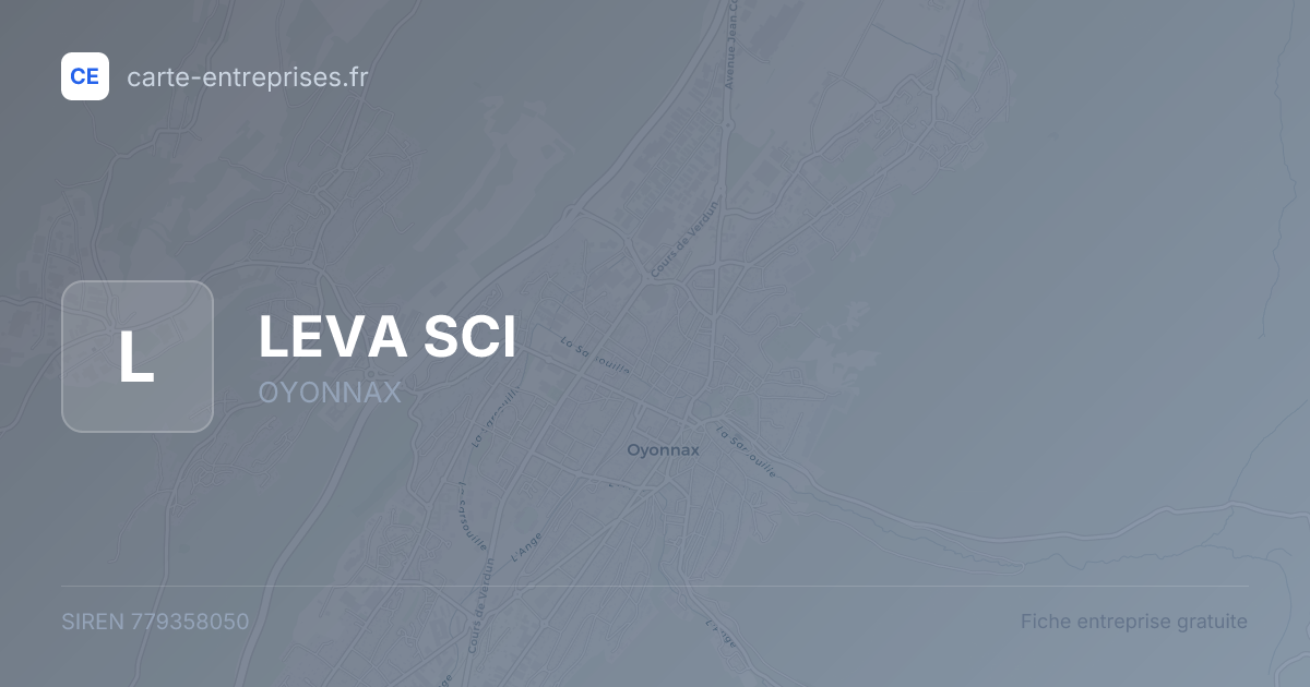 LEVA SCI — 779358050 — fiche entreprise