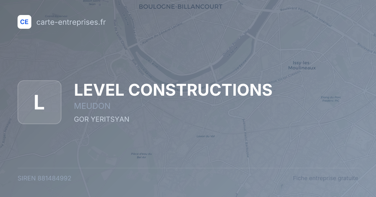 LEVEL CONSTRUCTIONS — 881484992 — fiche entreprise