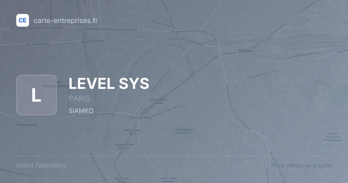 LEVEL SYS — 798929600 — fiche entreprise