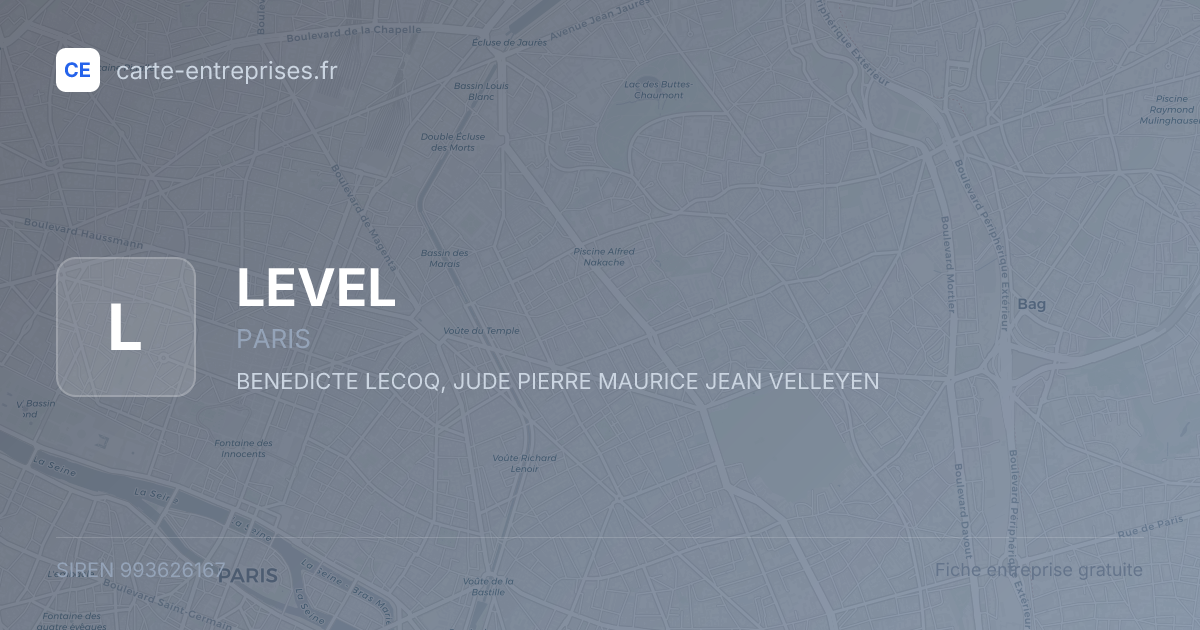 LEVEL — 993626167 — fiche entreprise