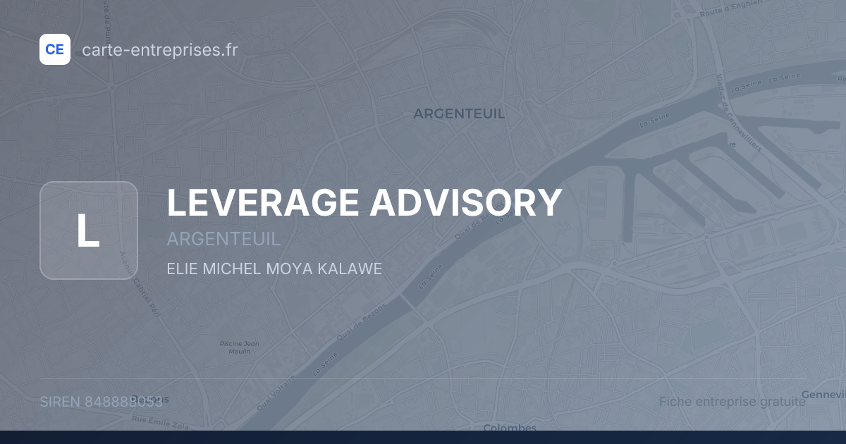 LEVERAGE ADVISORY — 848888053 — fiche entreprise
