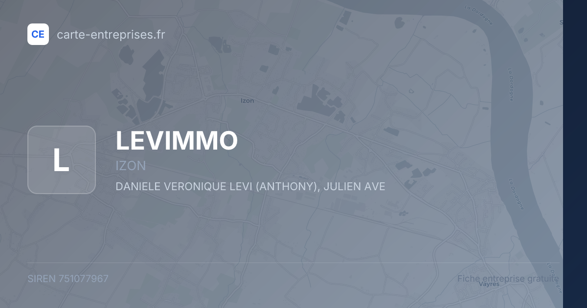 LEVIMMO — 751077967 — fiche entreprise