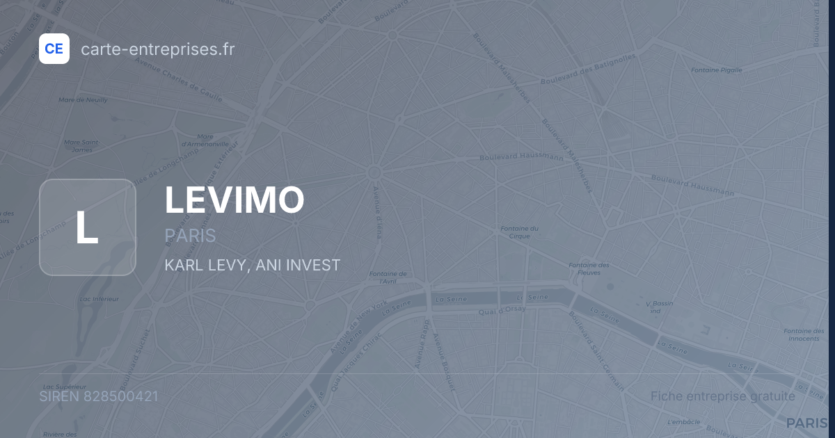 LEVIMO — 828500421 — fiche entreprise