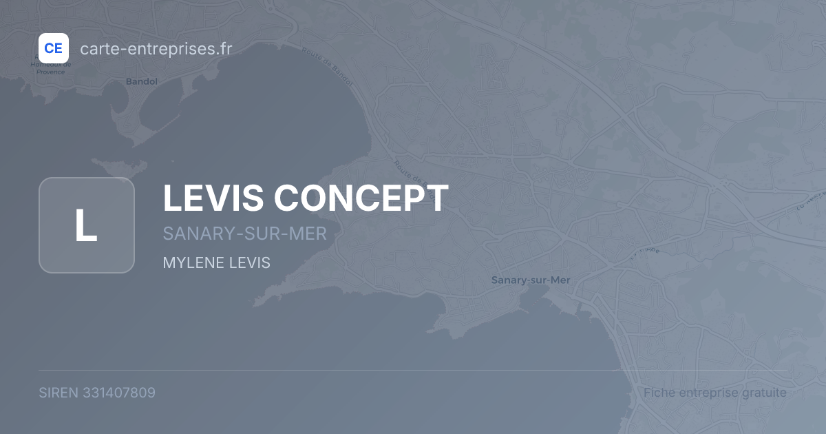 LEVIS CONCEPT — 331407809 — fiche entreprise